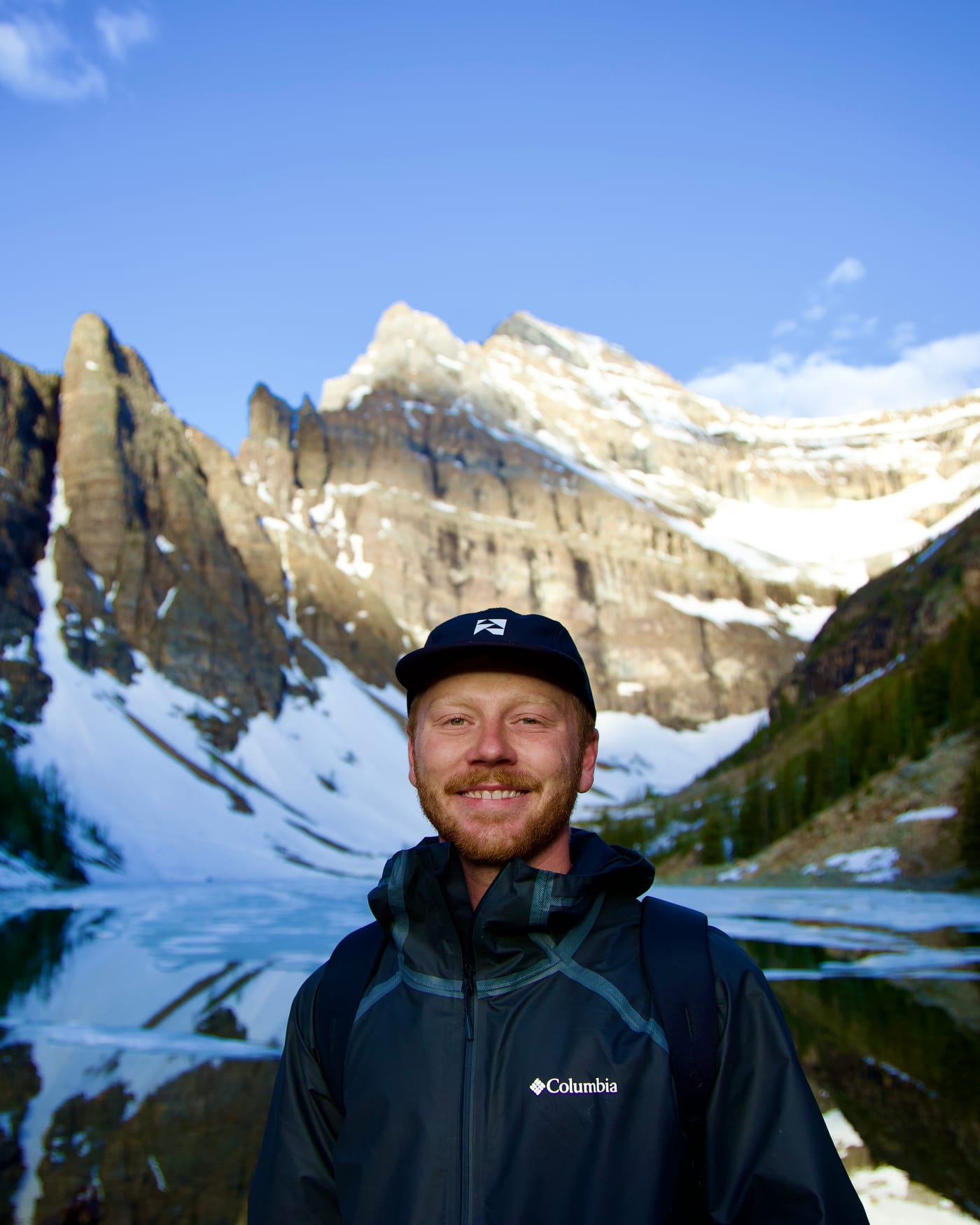 Reuben at Lake Agnes, Banff
